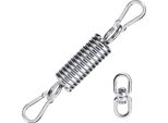 Molla Di Sospensione Per Sedia Sospesa, Portata Fino A 200 Kg, 2 Moschettoni, 1 Anello Rotante A 360° E Molla Di Sospensione, Sospensione Per Sedia Sospesa, Acciaio Inox 304, Porta Sacco Da Boxe