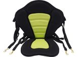 Sedile Per Kayak - Schienale Imbottito - Regolabile - Base Antiscivolo - Comodo - Spandex + Eva - Per Kayak/Canoa/Sup - Nero