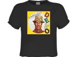 Amplified - Top Corto "Are We Not Men"" Da Donna GD4168 (S) (Charcoal)"