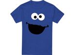 Sesame Street - Maglietta Da Uomo/Donna Unisex, Screziata TV27319 (Xxl) (Blu Reale)