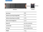 Pannello Solare, Design Pieghevole, Alta Efficienza, 200W