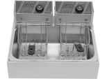 Friggitrice, Capacità 12 Litri, Struttura In Acciaio Inox, Argento