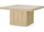 Casa Padrino Tavolino In Travertino Beige 65,5 Cm - Mobili Soggiorno Travertino