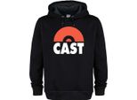 Amplified - Felpa Con Cappuccio Per Uomo/Donna Unisex, Logo GD4182 (Xxl) (Nero/Rosso)