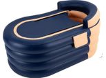 Vasca Da Bagno Gonfiabile, Design Spazioso, Materiale Ecologico, Blu