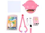 Robot Da Disegno Per Bambini, Interattivo, Educativo, Automatico, Con 100 Schede, 12 Matite Colorate Per Bambini E Bambine, Apprendimento Prescolare, Rosa