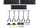 Supporto Per Chitarra Per Montaggio A Parete Con 5 Ganci Regolabili, Gancio In Metallo Per Strumenti Musicali Per Chitarre Acustiche, Elettriche, Bassi