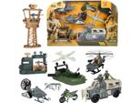 Toi-Toys Alfafox Set Da Gioco Xl Di 6 Veicoli Militari Con Figure E Accessori Per Bambini Dai 3 Anni In Su