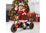 Triciclo Per Bambini Costway, Triciclo Per Bambini Con Design Da Moto, 3 Ruote Robuste, Pedali E Manubrio, Balance Bike Per Bambini 3+, Fino A 30 Kg (Arancione)