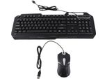 Combinazione Di Tastiera E Mouse Cablati, 1200 Dpi, Luce Rgb, Ergonomici, 104 Tasti, Set Da Gioco In Lega Di Alluminio Per Pc Desktop E Laptop