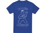 Sesame Street - Maglietta "Simple Cookie"" Per Uomo/Donna Unisex, Screziata TV27313 (M) (Blu Royal)"