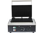 Ferro Per Waffel, Acciaio Inox, Capacità 10 Waffel, Nero