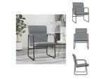 Vidaxl Sedia Lounge Grigio Chiaro 55X64X80 Cm Tessuto - Poltrona