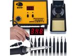 Rosfix Stazione Di Saldatura 937D+ Da 60 W Con Set Di 10 Punte Di Saldatura Nere LONG-LIFE