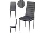 Ekspand | Sedia Da Pranzo LR-1494 - Grigio Scuro - Ergonomica - Design Elegante - Velluto Di Alta Qualità