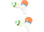2PCS Rubinetto Dell'acqua Ppr Plastica G1/2 Filettatura Esterna Rubinetto Dell'acqua Fredda Per Giardino Accessorio Lavabo