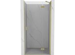 Mexen Mist-H Porta Doccia A Battente Destra 80 Cm, Trasparente, Oro Spazzolato - 8A5-080-000-55-00-P
