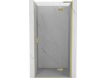 Mexen Mist-H L Porta Doccia Battente Destra 80 Cm, Trasparente, Oro Spazzolato - 8A5L-080-000-55-00-P