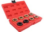 Kit Di Riparazione Della Filettatura Della Vite 8Pcs Per Il Mandrino Dell'assale Frazionario Metrico Acciaio Al Carbonio Con La Custodia Dello Strumento Di Stoccaggio Portatile