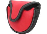 Copri Putter Da Golf, Copri Mazza, Mezzo Cerchio, Finto Cuoio, Impermeabile, Accessori, Rosso