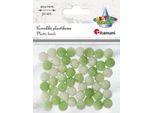 Perline Di Plastica Bianche E Verdi 10 Mm 50 Pezzi Titanum