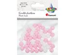 Perline Di Plastica Rosa E Bianche 10 Mm 50 Pezzi Titanum