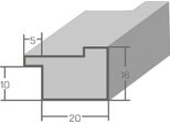 Mendeframes Cornice In Legno H120 Bianca 40X40 Cm Vetro Museale