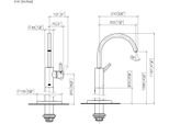 Dornbracht Meta Mitigeur Monocommandé Pour Lavabos Avec Tube De Trop-Plein, Sans Garniture D'éCoulement, Saillie 202Mm, 22584661-00, 22584661-00