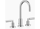 Dornbracht Tara MéLangeur De Lavabo à Trois Trous Avec Garniture D'éCoulement, Bec Pivotant à 360°, Saillie 135Mm, 20710882-93, 20710882-93