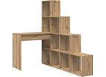 Vidaxl Scrivania Ad Angolo In Rovere Artigianale 101,5 X 149,5 X 149,5 Cm