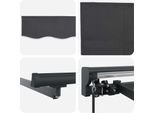 Vidaxl Tenda Da Sole Retrattile Grigio E Antracite 350 X 250 Cm