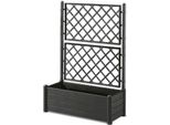 Fioriera Stefanplast Rettangolare 100 X 43 X 142 Cm Grafite