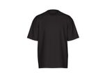 T-Shirt Trigema "Trigema Heavy Oversized T-Shirt", Damen, Gr. S, Schwarz, Single Jersey, 100% Baumwolle, Rundhals, Shirts T-Shirt