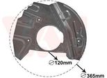 Van Wezel Parafango Disco Freno Per Bmw X5 (E53) Anteriore Sinistro 0685371 Piastra Di Ancoraggio