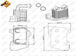 Radiatore Olio Opel Astra 1.7Cdti 04-