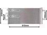 Van Wezel 06015702 - Oe 64539271207 Condensatore Aria Condizionata Con Essiccatore Per X2 (F39), X1 (F48), Serie 2 (F46), Serie 2 (F44), Serie 2 (F45), Serie 1 (F40), F60