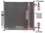 Van Wezel 02005218 Condensatore Climatizzatore Condensatore Climatizzatore Per Land Rover Range Rover Sport (L494) +Essiccatore