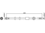 Tubo Freno Anteriore 409Mm Metzger Per Volvo XC70 Ii