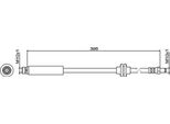 Tubo Freno Posteriore 396Mm Metzger Per Volvo V40 Hatchback