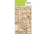 Lettere Maiuscole Dell'alfabeto In Legno 3 X 0,2 Cm - 130 Pezzi