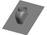 Atec Dachpfanne Polytop 25Gr Bis 45Grad Schwarz Dn 60/100 + Dn 80/125
