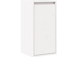 Vidaxl Armadio A Muro Bianco 30X30X60 Cm In Legno Di Pino Massiccio