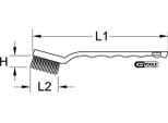 Ks Tools Spazzola Per Candele A Filo D'ottone A 2 File 170 Mm - 201.2316