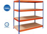 Sistema Di Scaffalature Ad Ampio Raggio Sistema Di Scaffalature Per Carichi Pesanti Scaffalatura Per Cantine Selezione Gigante Arancione 160X150X80 Cm