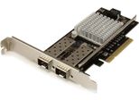 Startech.Com Scheda Di Rete A 2 Porte 10G In Fibra Con Sfp Aperto - Pcie, Chip Intel - Adattatore Di Rete