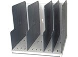 Selezionatore Verticale Modulotop Con 5 Piastre Divisorie - Grigio Chiaro-Grigio Topo