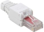 Logilink RJ45 Spina Modulare Cat 6 Non Schermata Installazione Senza Attrezzi Bianco (1 Softpack)