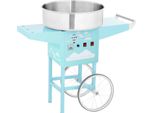 Macchina Per Zucchero Filato Royal Catering Con Carrello - 52 Cm - 1200 W - Turchese -
