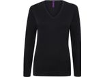 Henbury H721 | Maglia Leggera Da Donna Con Collo A V - Colore: Navy - Taglia: Xl