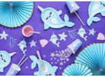 Bicchiere Di Carta Narvalo 220Ml Blu Viola Set Da 6